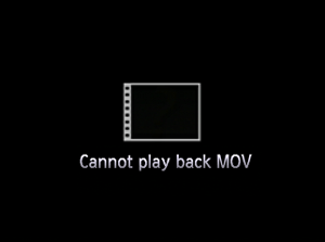 cannot playback image canon